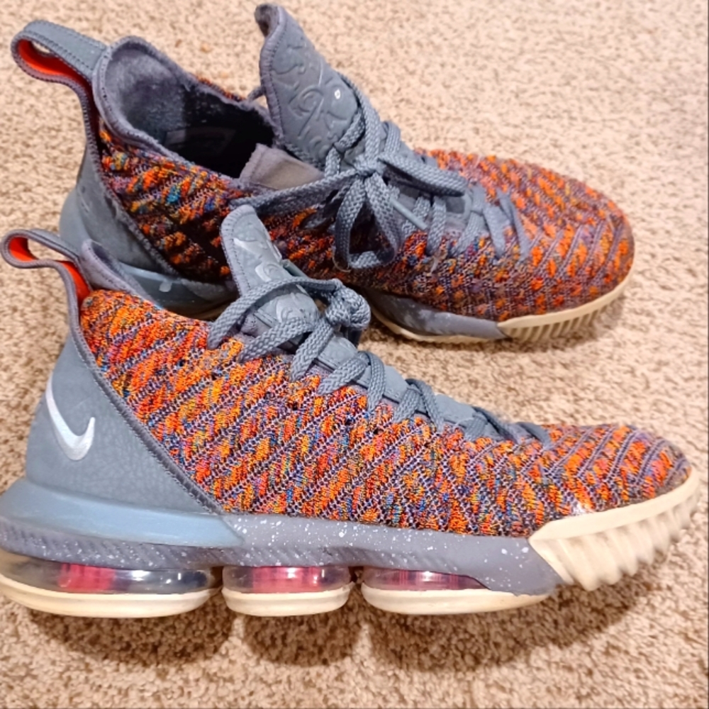 Nike Lebron 16 Multi Color Fruity Pebbles BQ5969-900 Mens Size 8 Womens 9.5